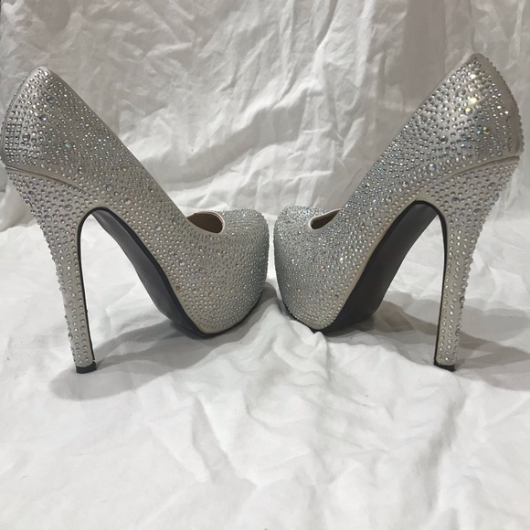 Rhinestone Platform High Heel Stiletto Pump - Picture 6 of 8